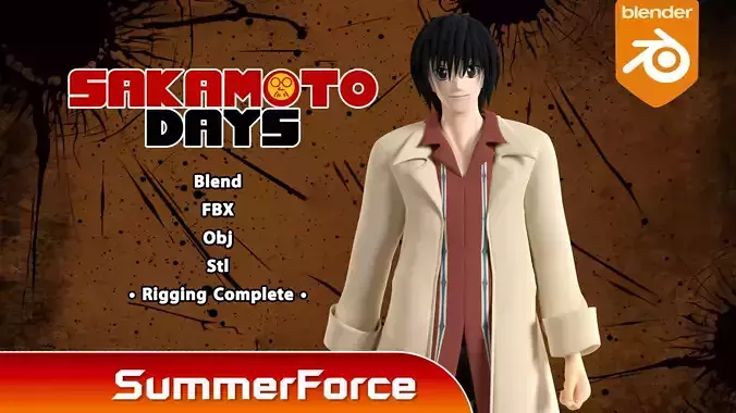 Yoichi Nagumo - Sakamoto days 3D model