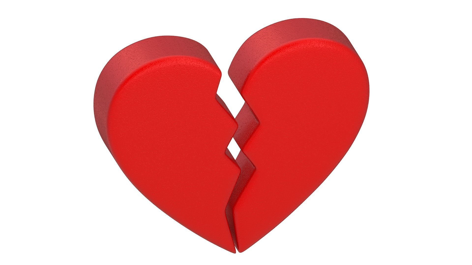 Broken Heart Emoji 3D model_3