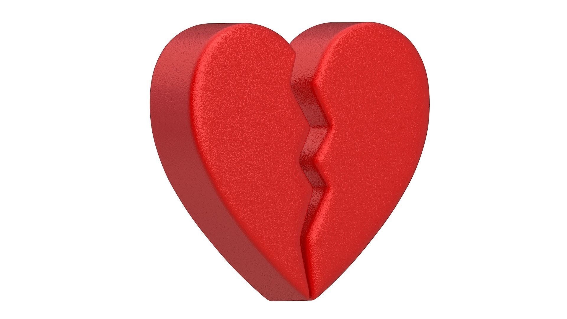 Broken Heart Emoji 3D model_2