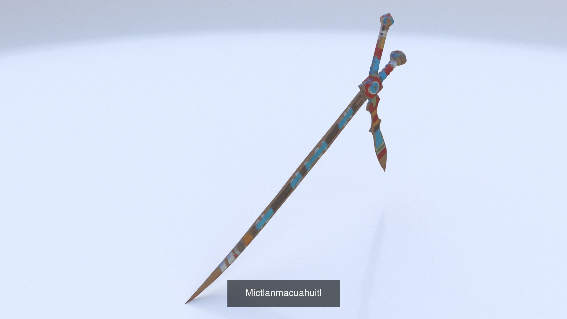 21 items of aztecmayan weapon and armor 3D Model Collection_11