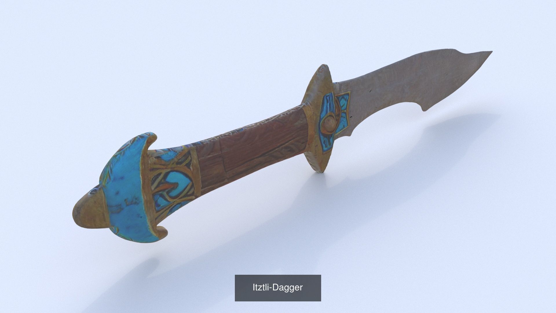 21 items of aztecmayan weapon and armor 3D Model Collection_7