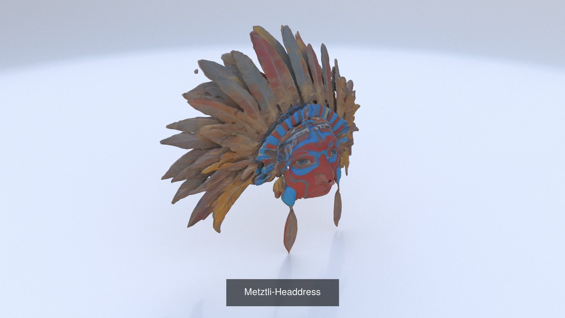 21 items of aztecmayan weapon and armor 3D Model Collection_10