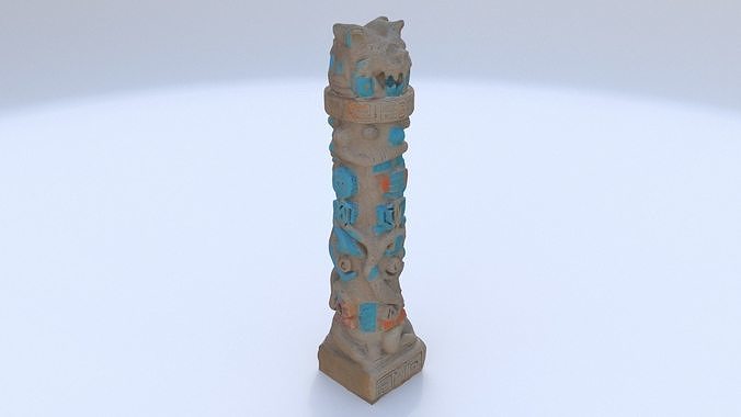 Mayan Aztec totem15 3D model