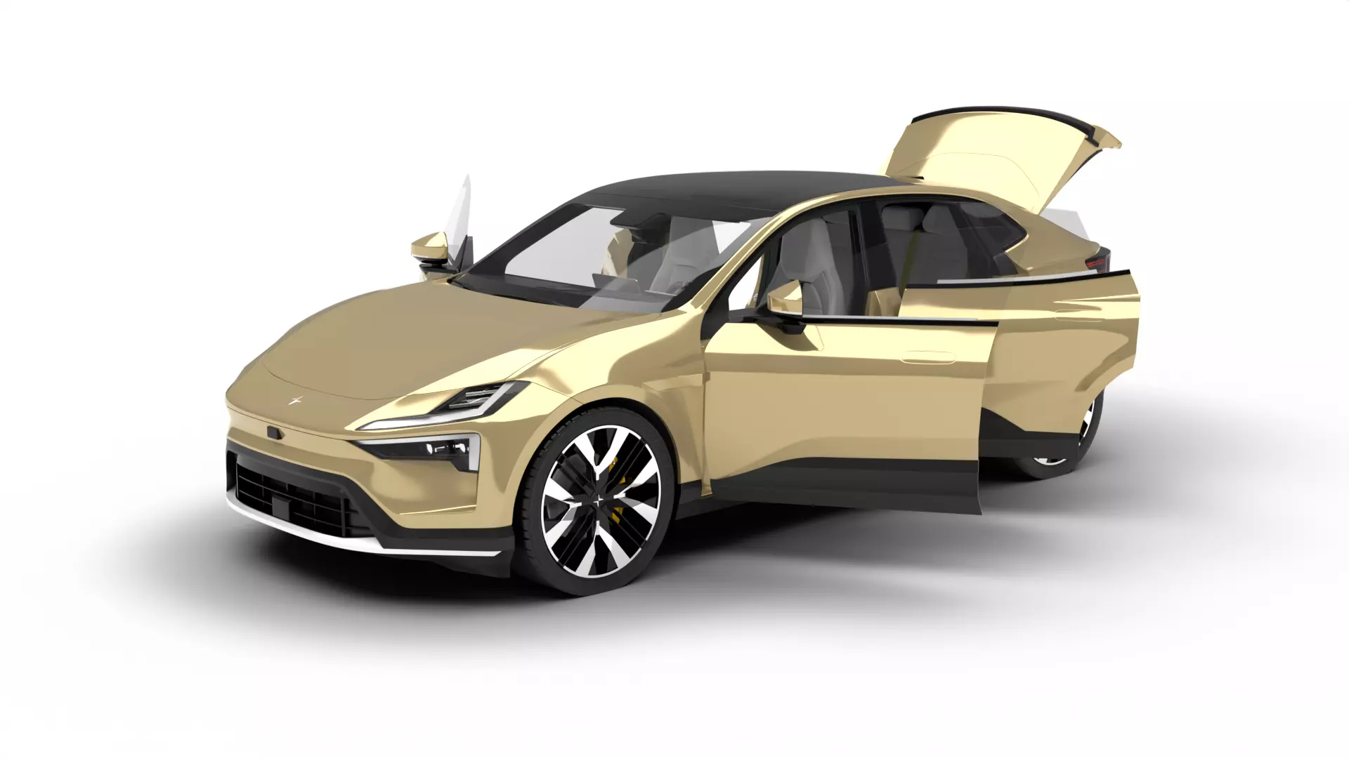 Polestar 4 2024 HQ 3d model 3D model