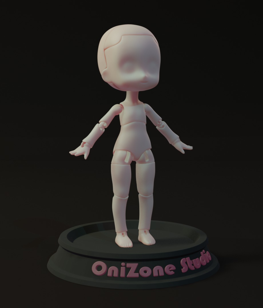 Nendoroid BJD Body and Head 3D print model_1