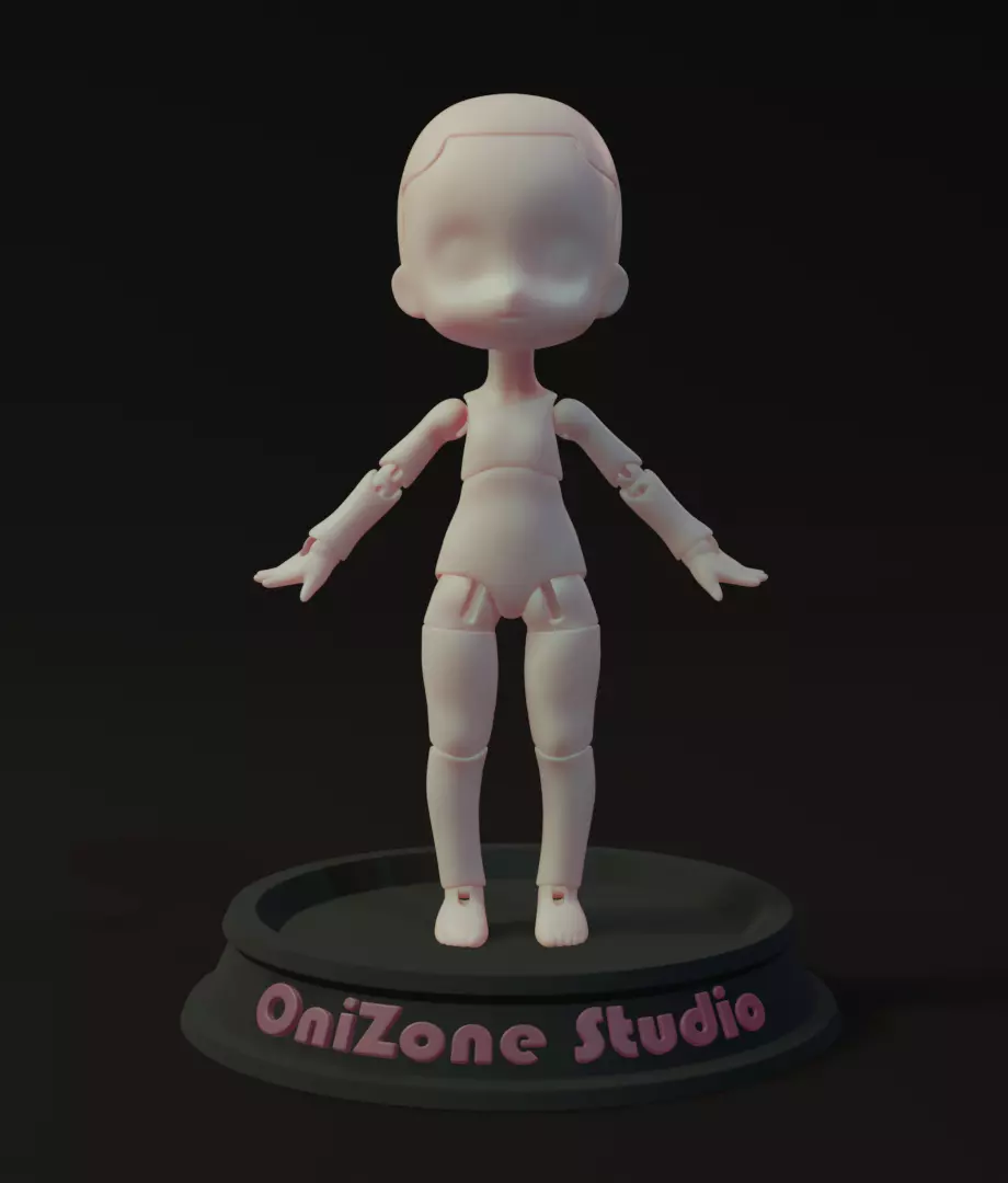 Nendoroid BJD Body and Head 3D print model_0