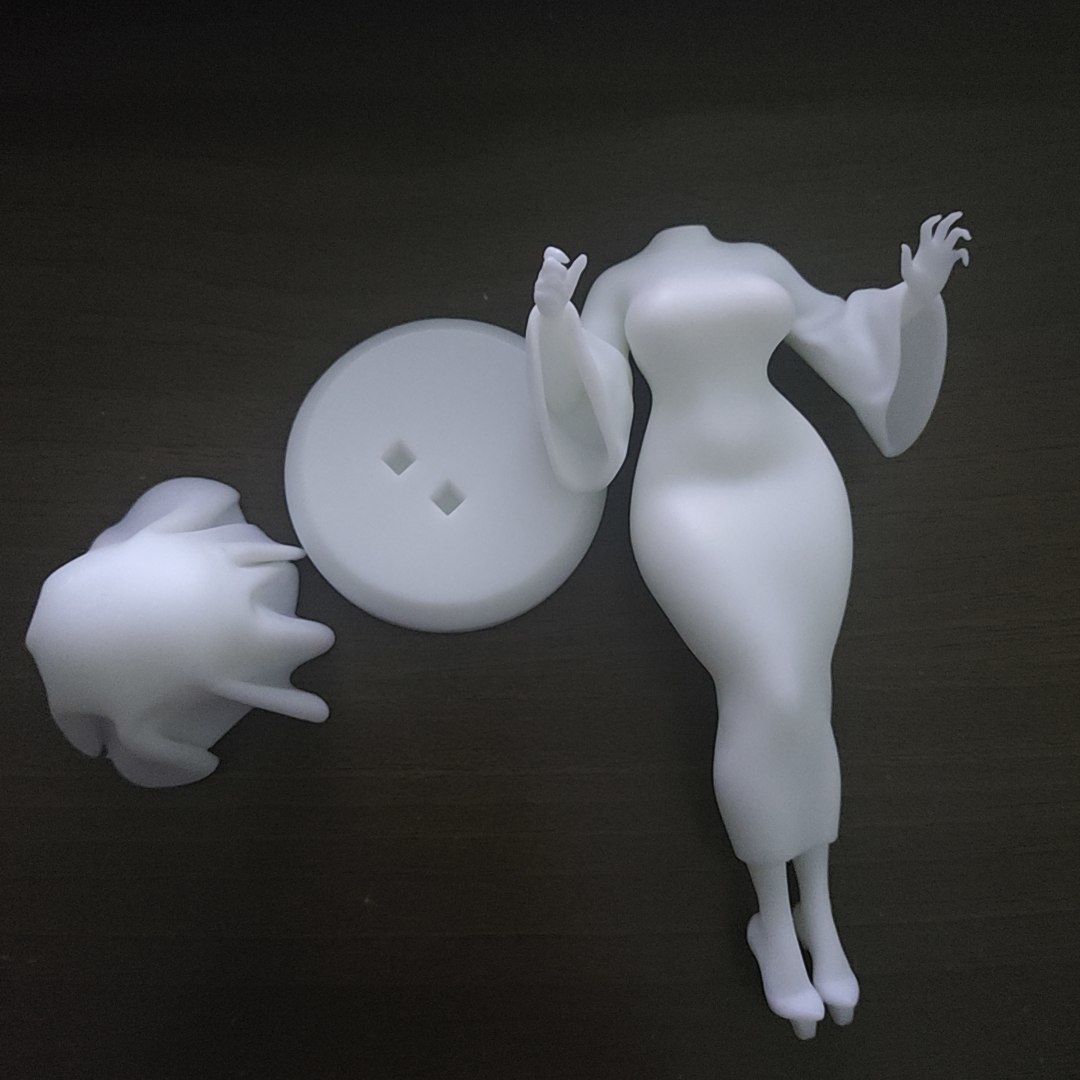 Spooky ghost girl 3D print model_5