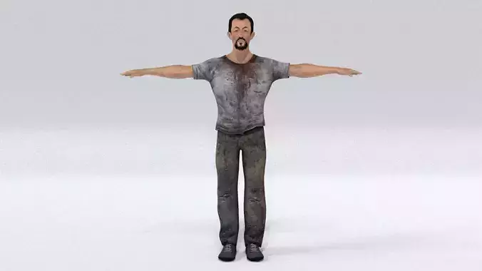 laos Chinese Killer Low-poly 3D model