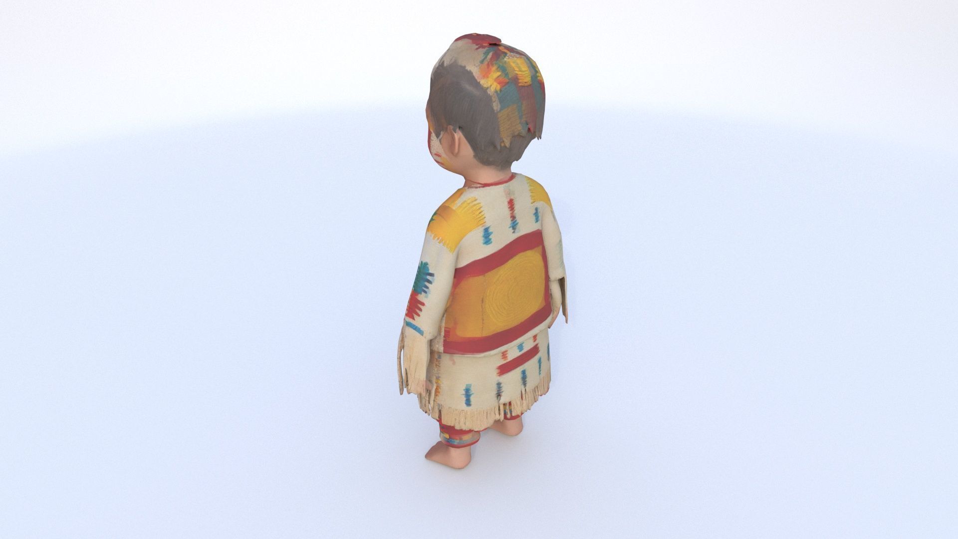 Aztec Childs Ceremonial Outfit 3D model_3
