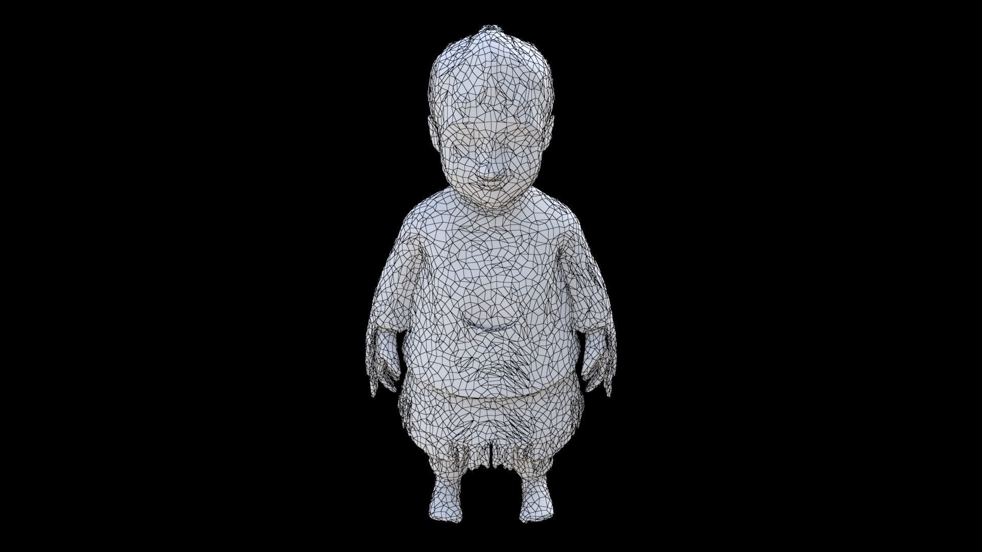 Aztec Childs Ceremonial Outfit 3D model_6