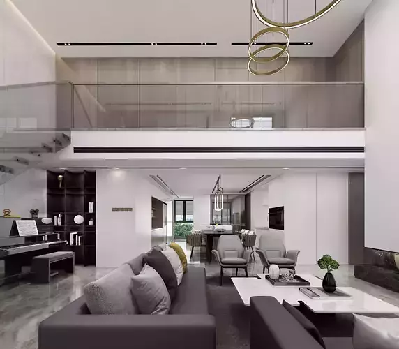Modern villa interior