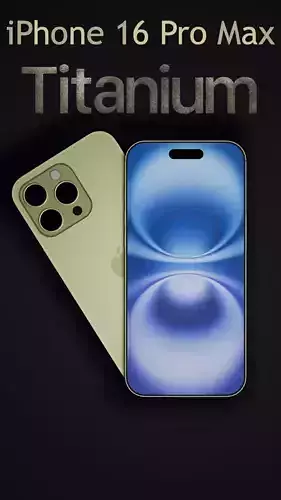 iPhone 16 pro max 3D model