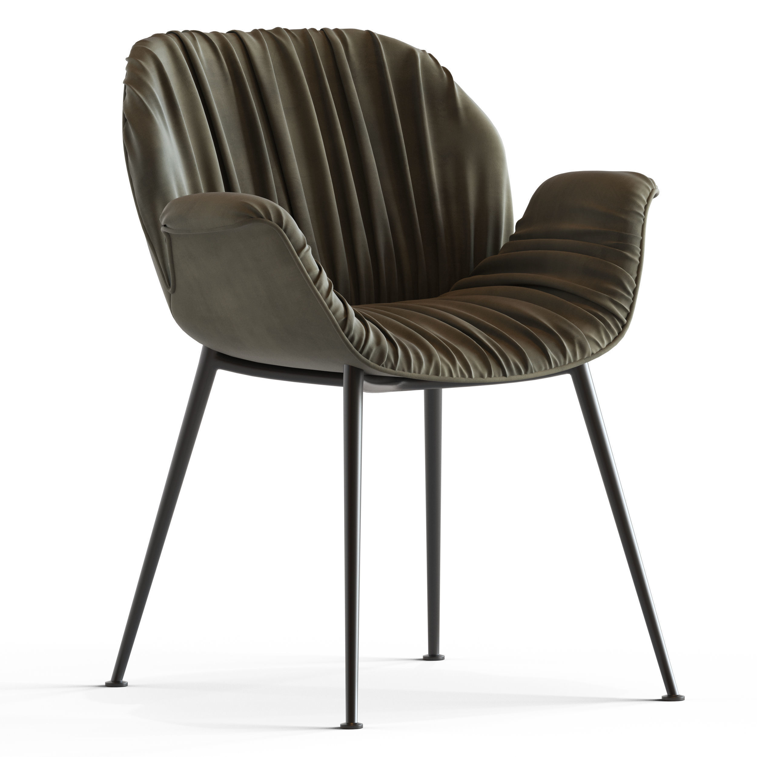 Globewest Abigail Armchair and Barnes Trestle Table 3D model_4