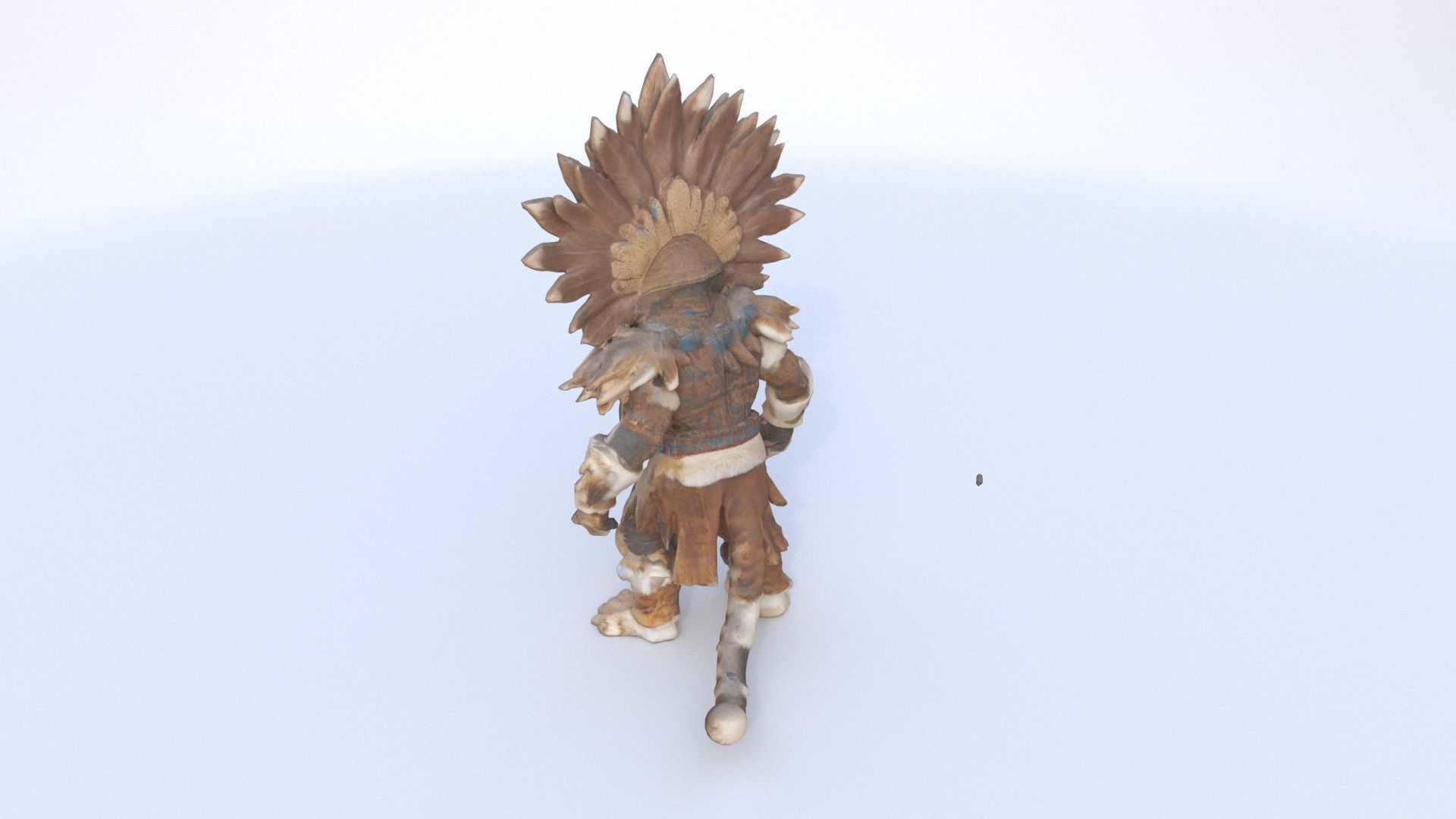 Aztec Jaguar Warrior Costume 3D model_3