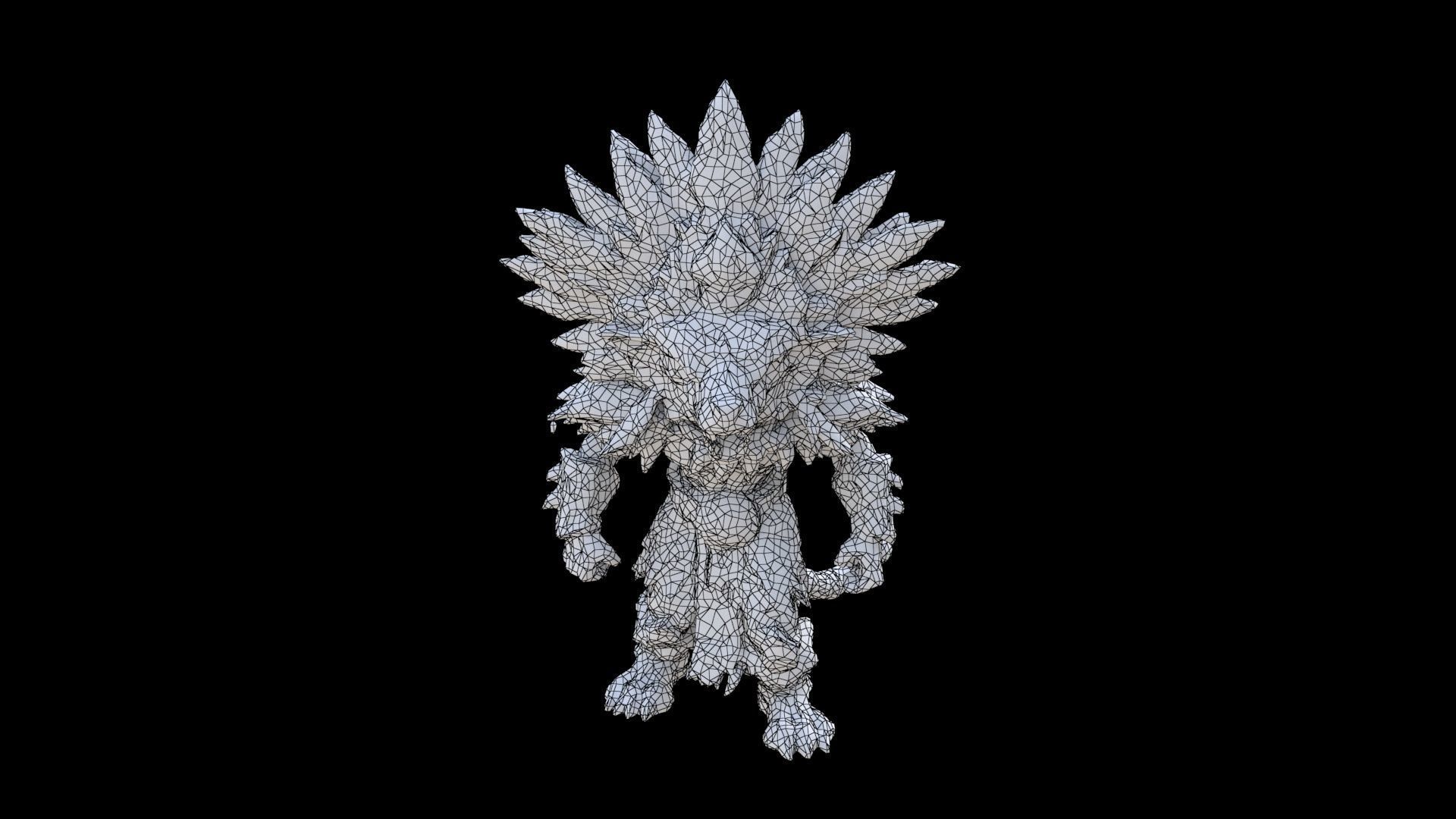 Aztec Jaguar Warrior Costume 3D model_6