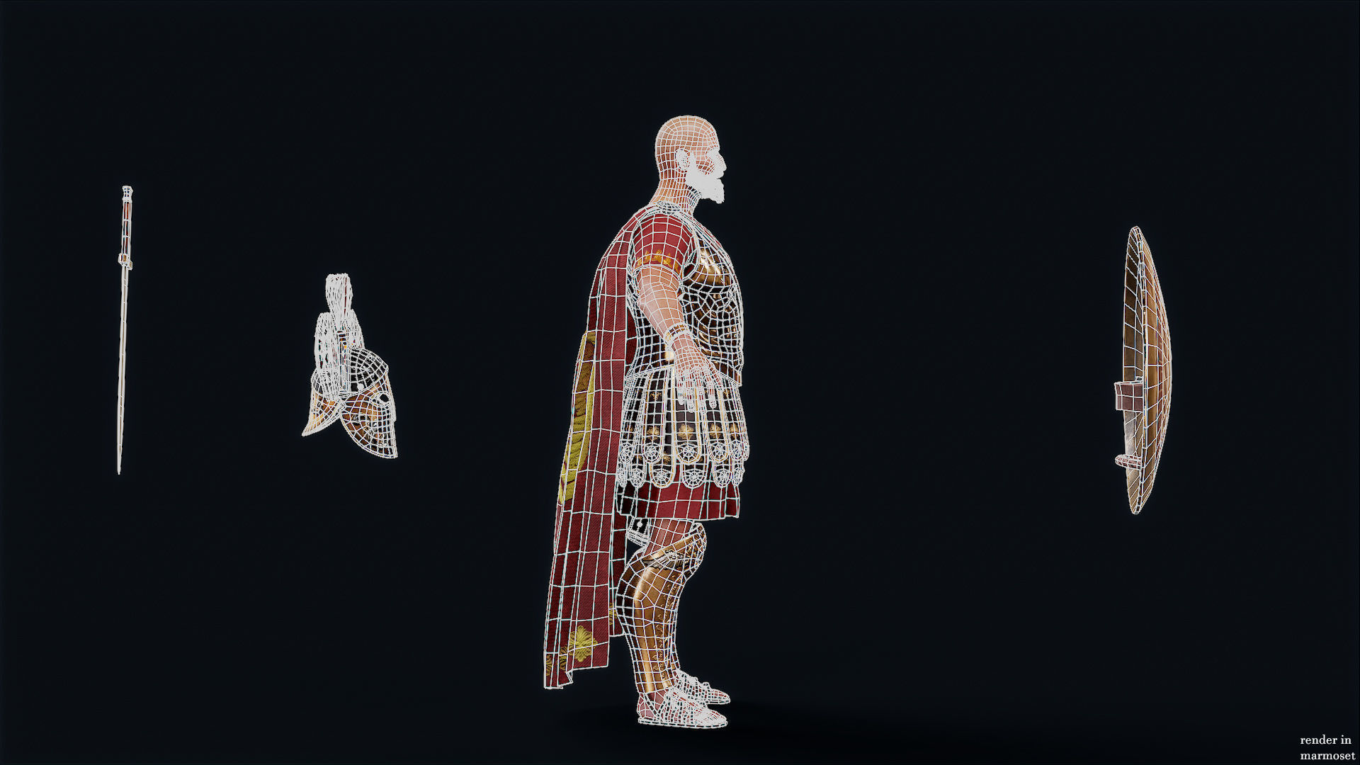 SPARTAN RGR1 Low-poly 3D model_12