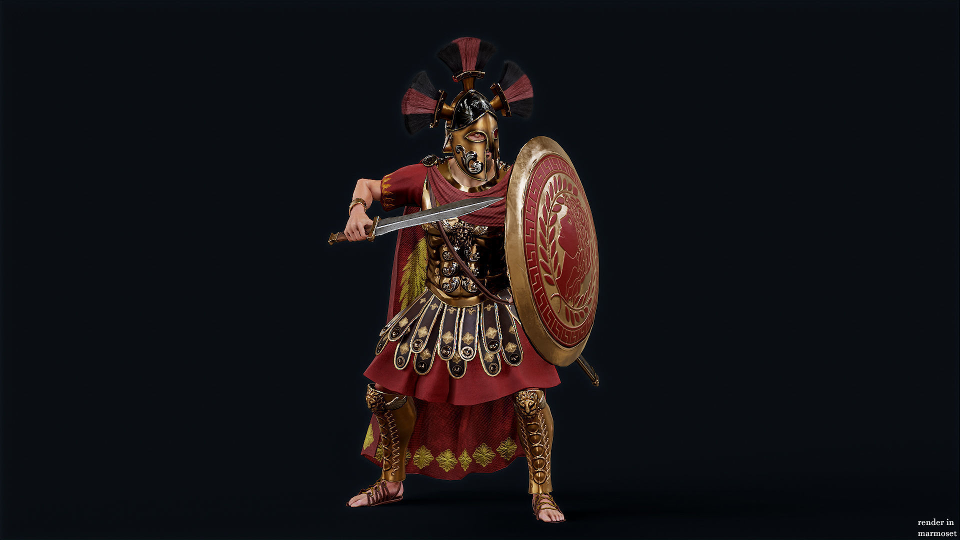 SPARTAN RGR1 Low-poly 3D model_5