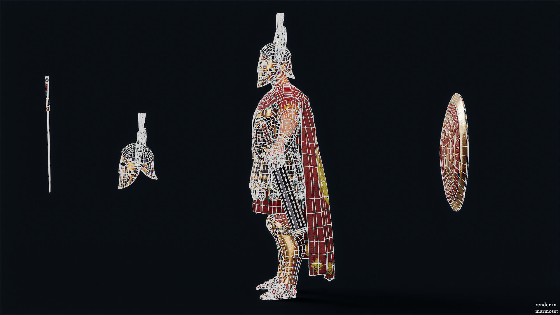 SPARTAN RGR1 Low-poly 3D model_14