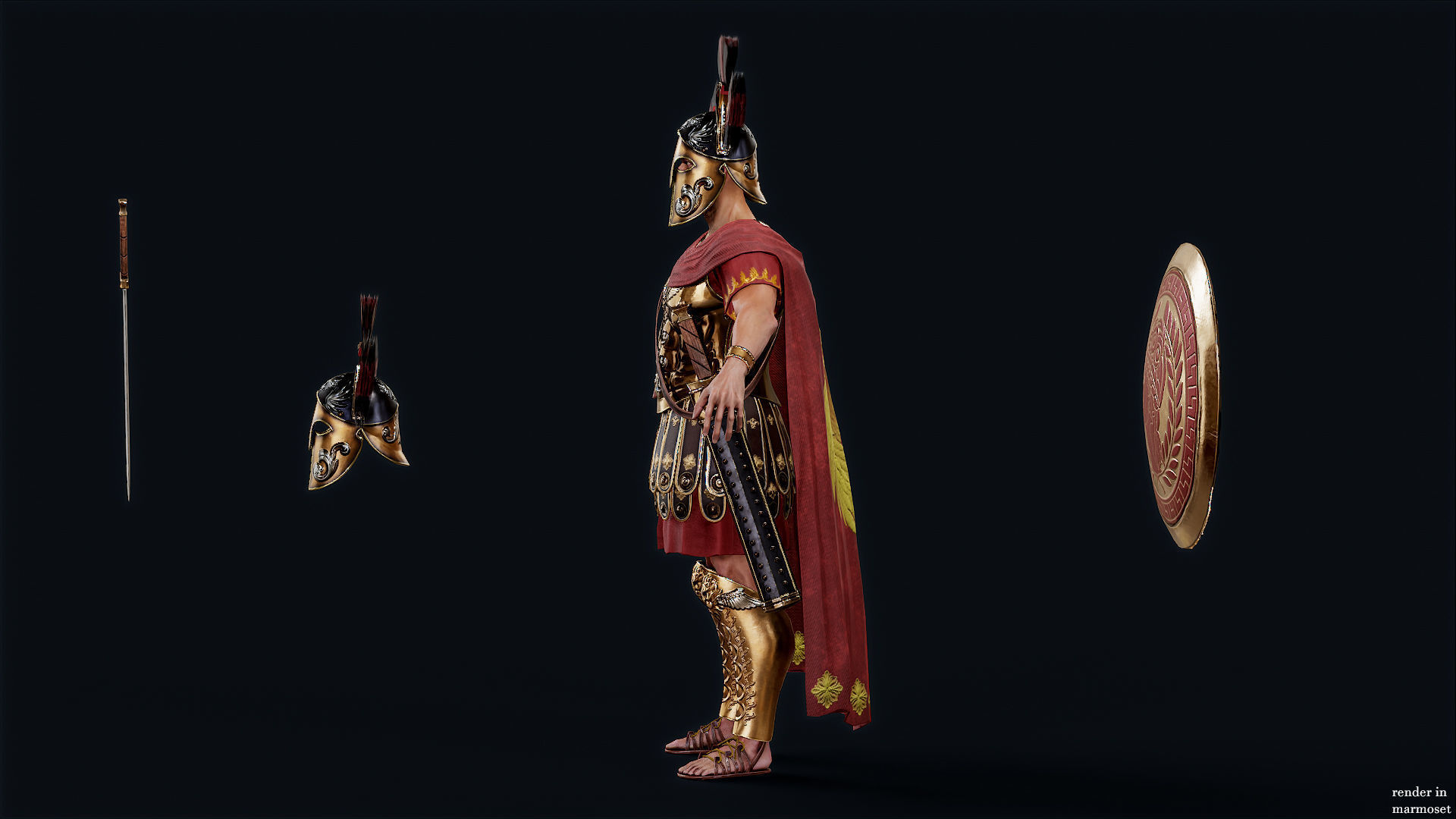 SPARTAN RGR1 Low-poly 3D model_11