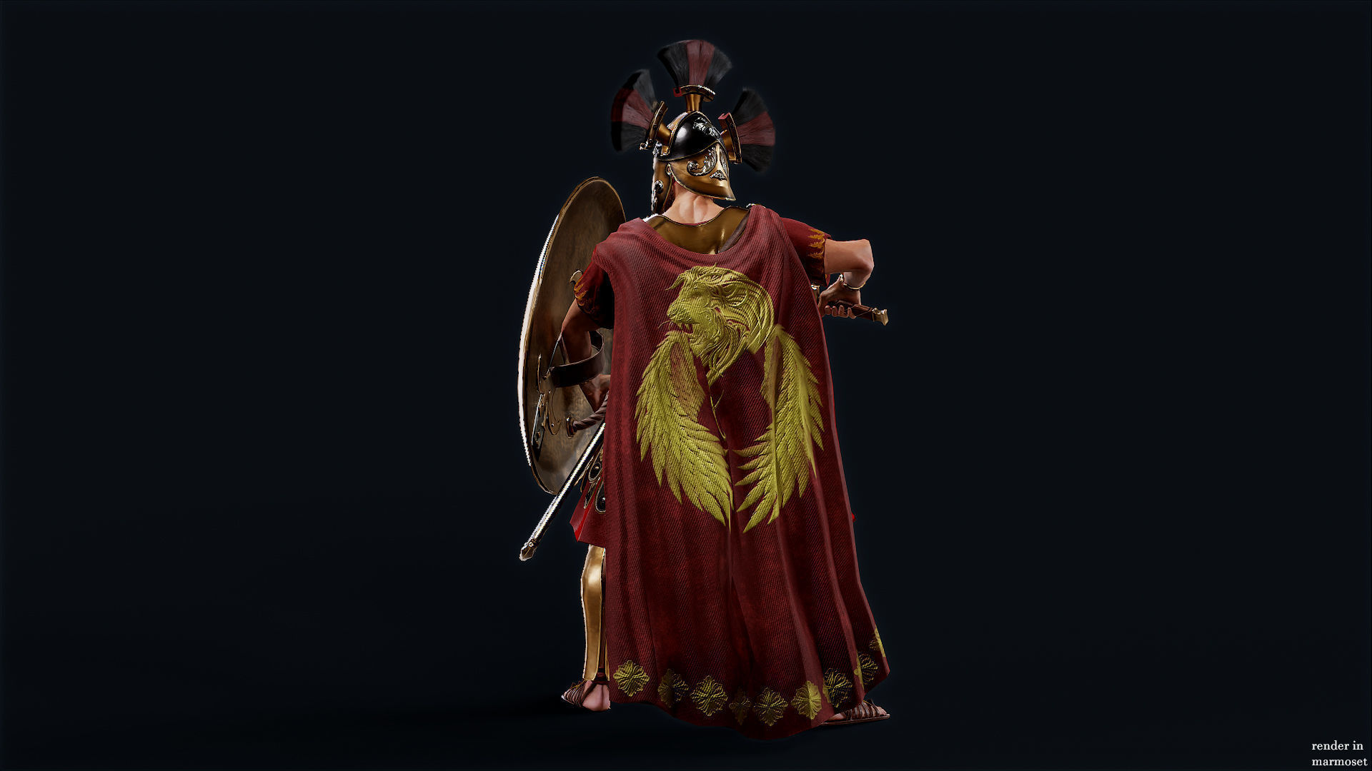 SPARTAN RGR1 Low-poly 3D model_8