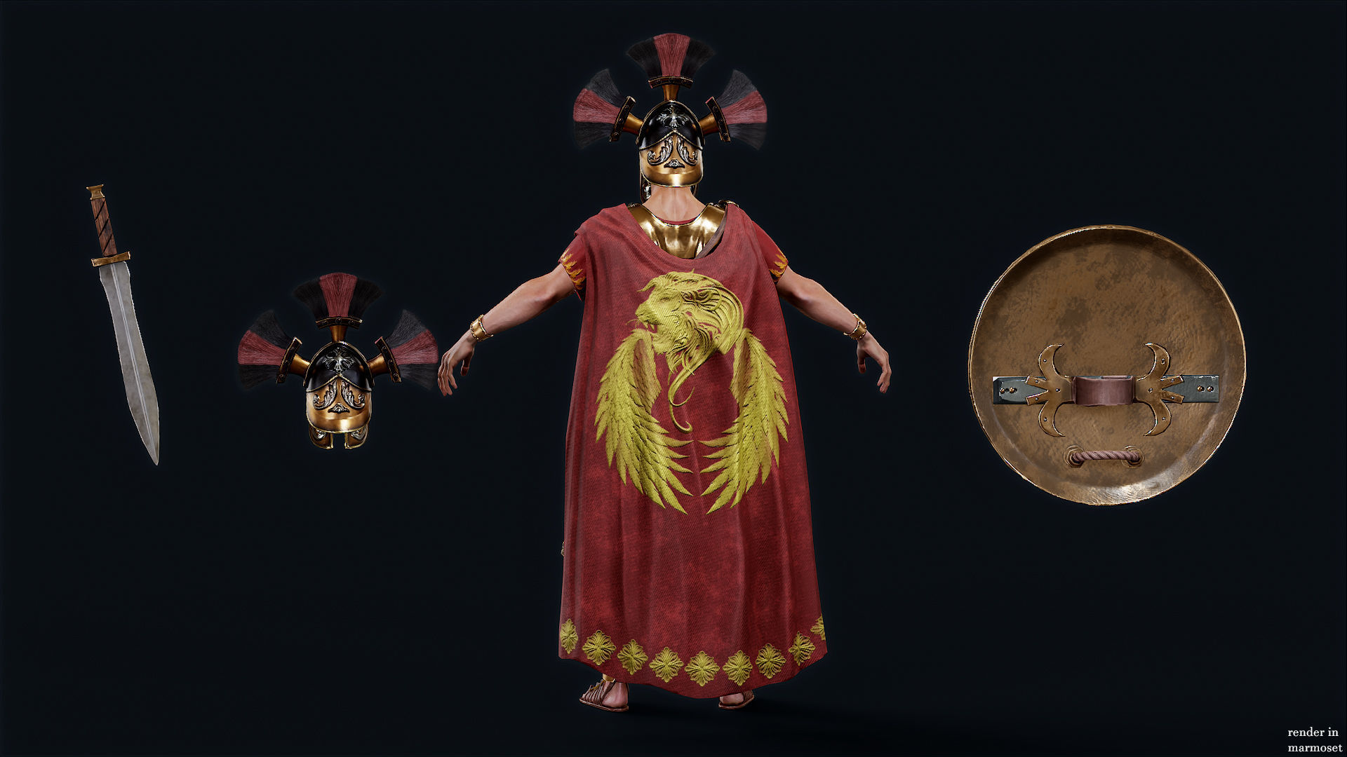 SPARTAN RGR1 Low-poly 3D model_9