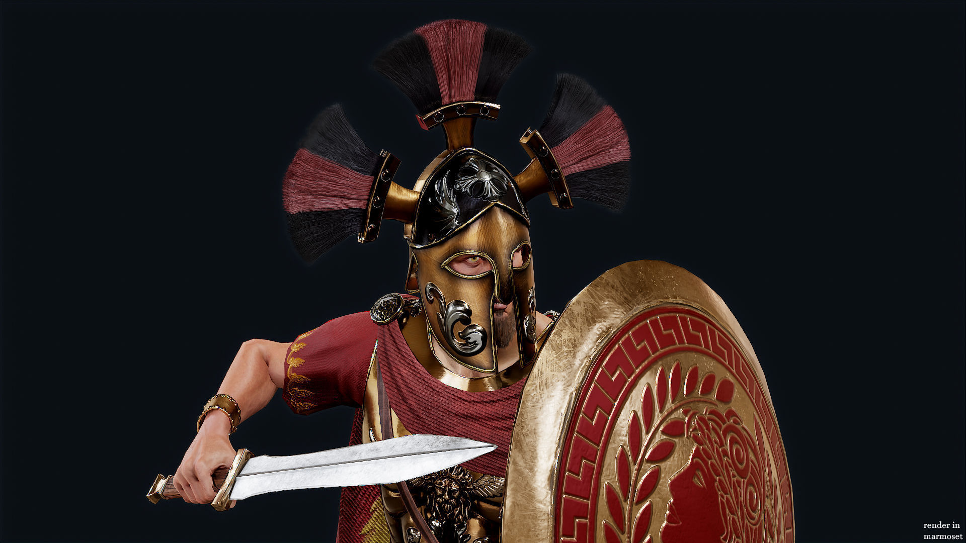 SPARTAN RGR1 Low-poly 3D model_3