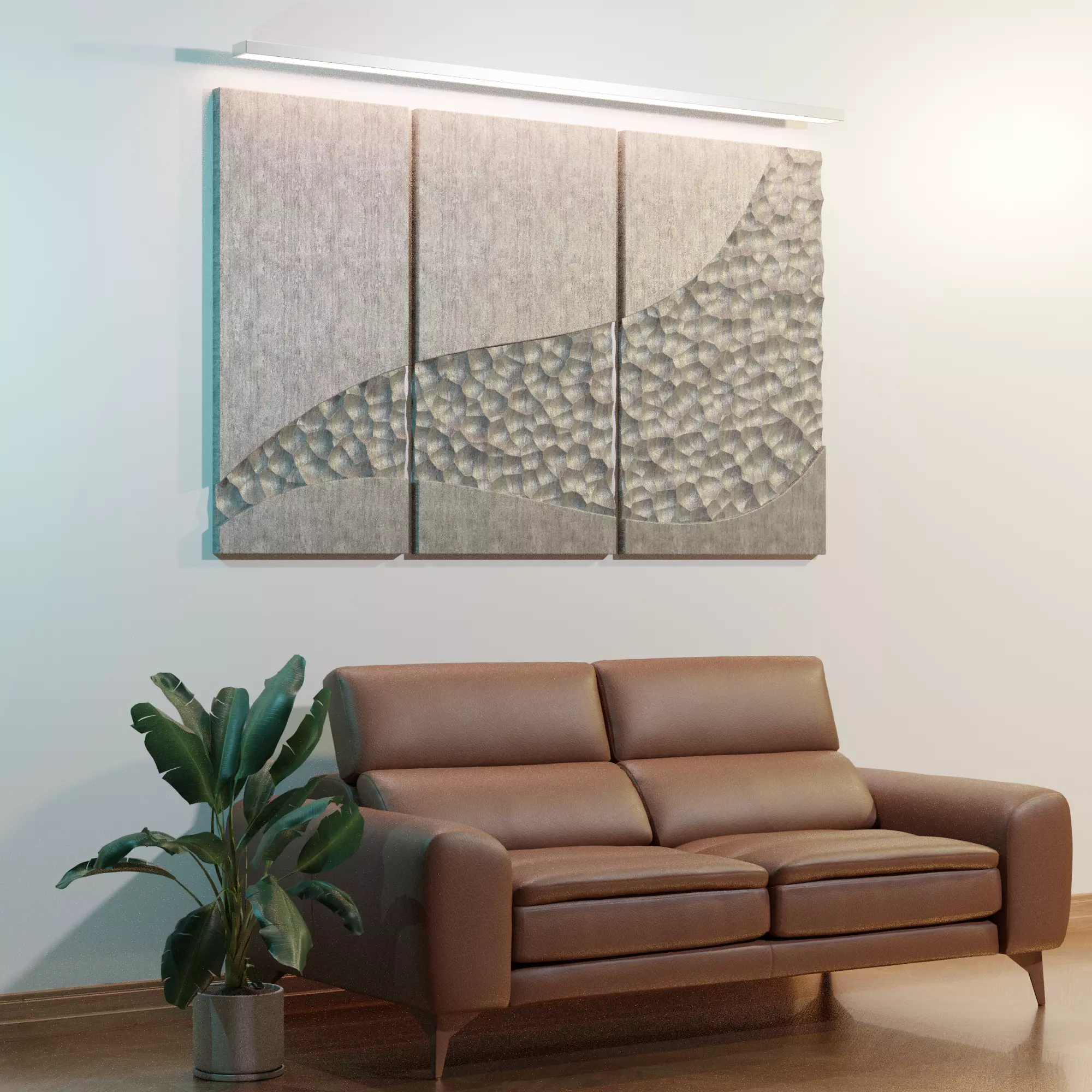 Decorative wall panel 3D print model