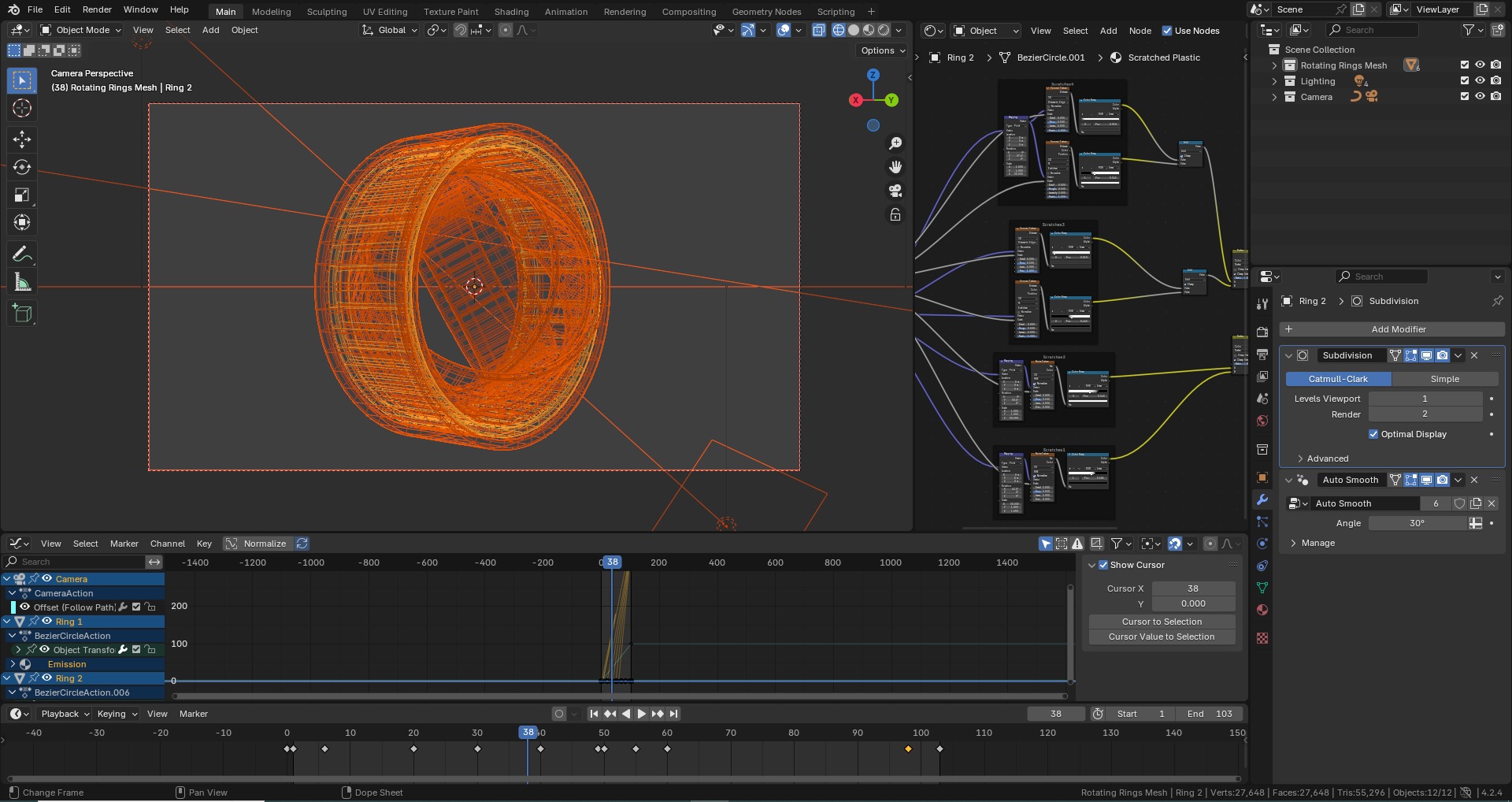 Rotating Rings 3D model_6