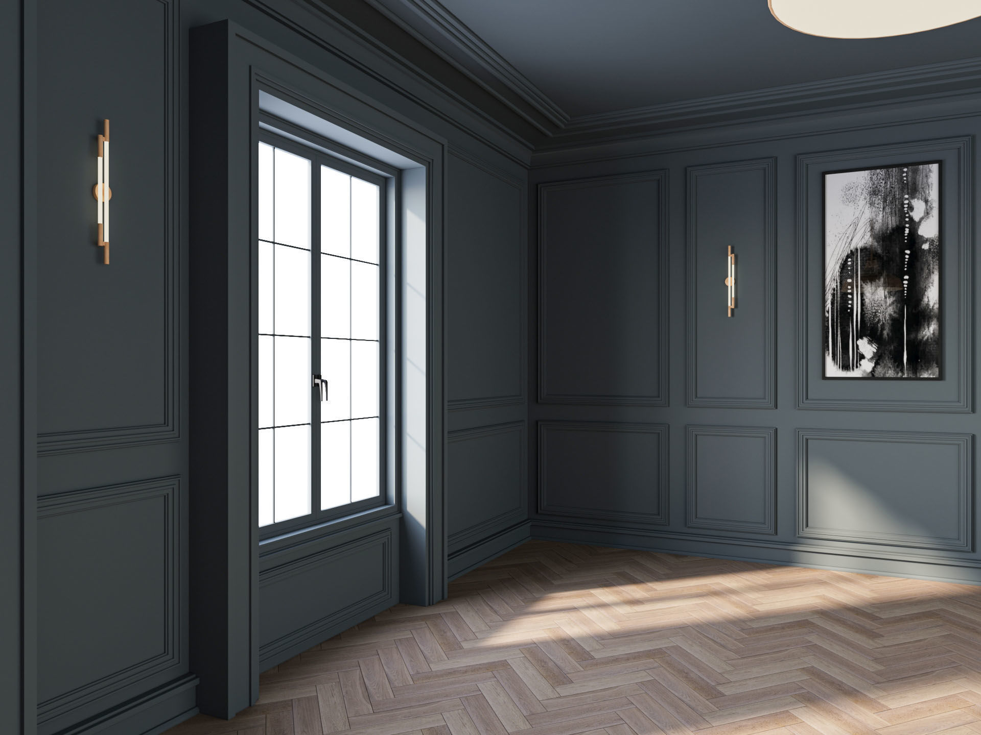 Loft Base Room interior 3 3D model_1