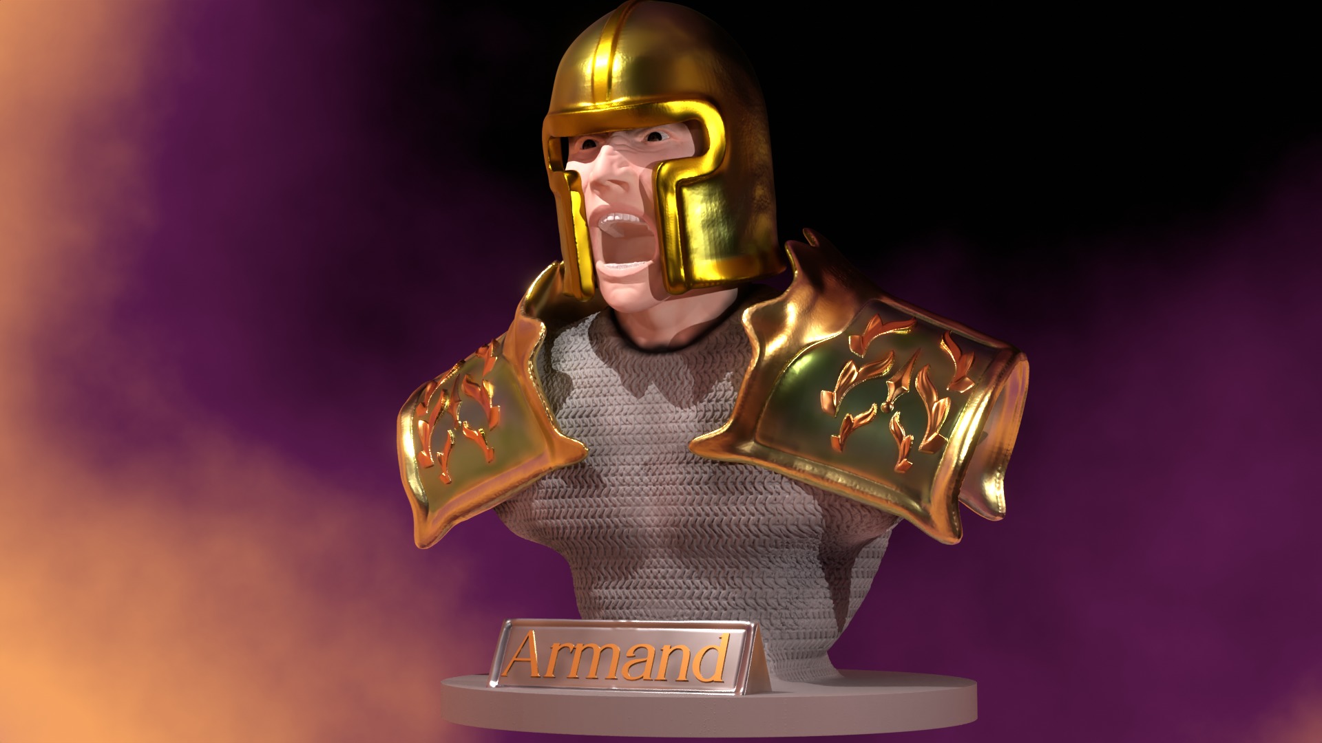 Human Bust 3D modell 3D model_4