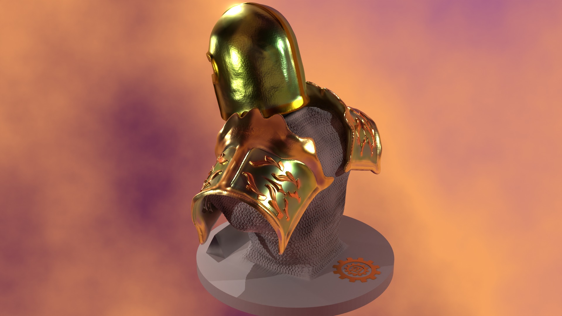 Human Bust 3D modell 3D model_6