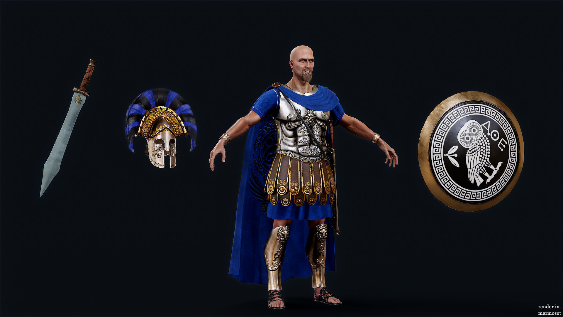 SPARTAN RGR3 Low-poly 3D model_9