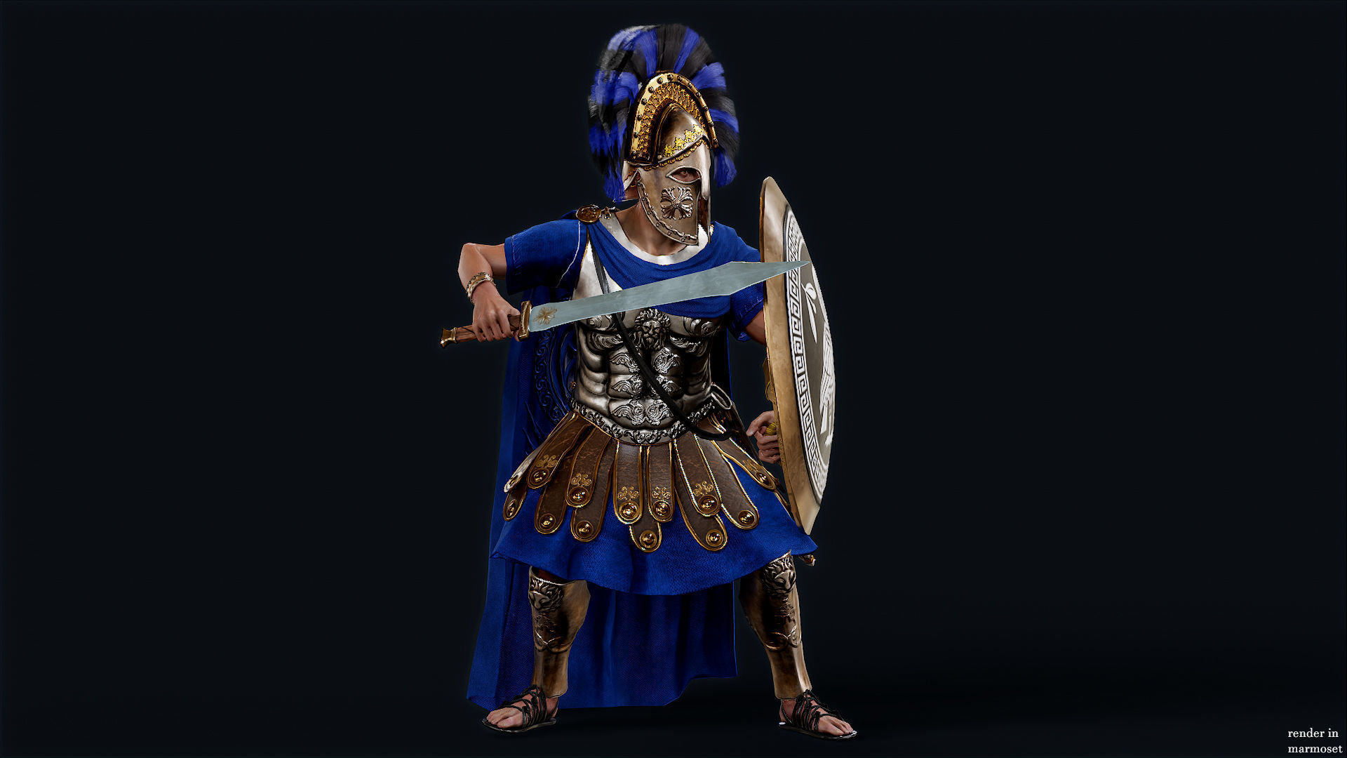 SPARTAN RGR3 Low-poly 3D model_6