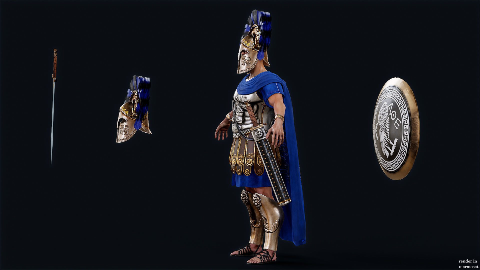 SPARTAN RGR3 Low-poly 3D model_10