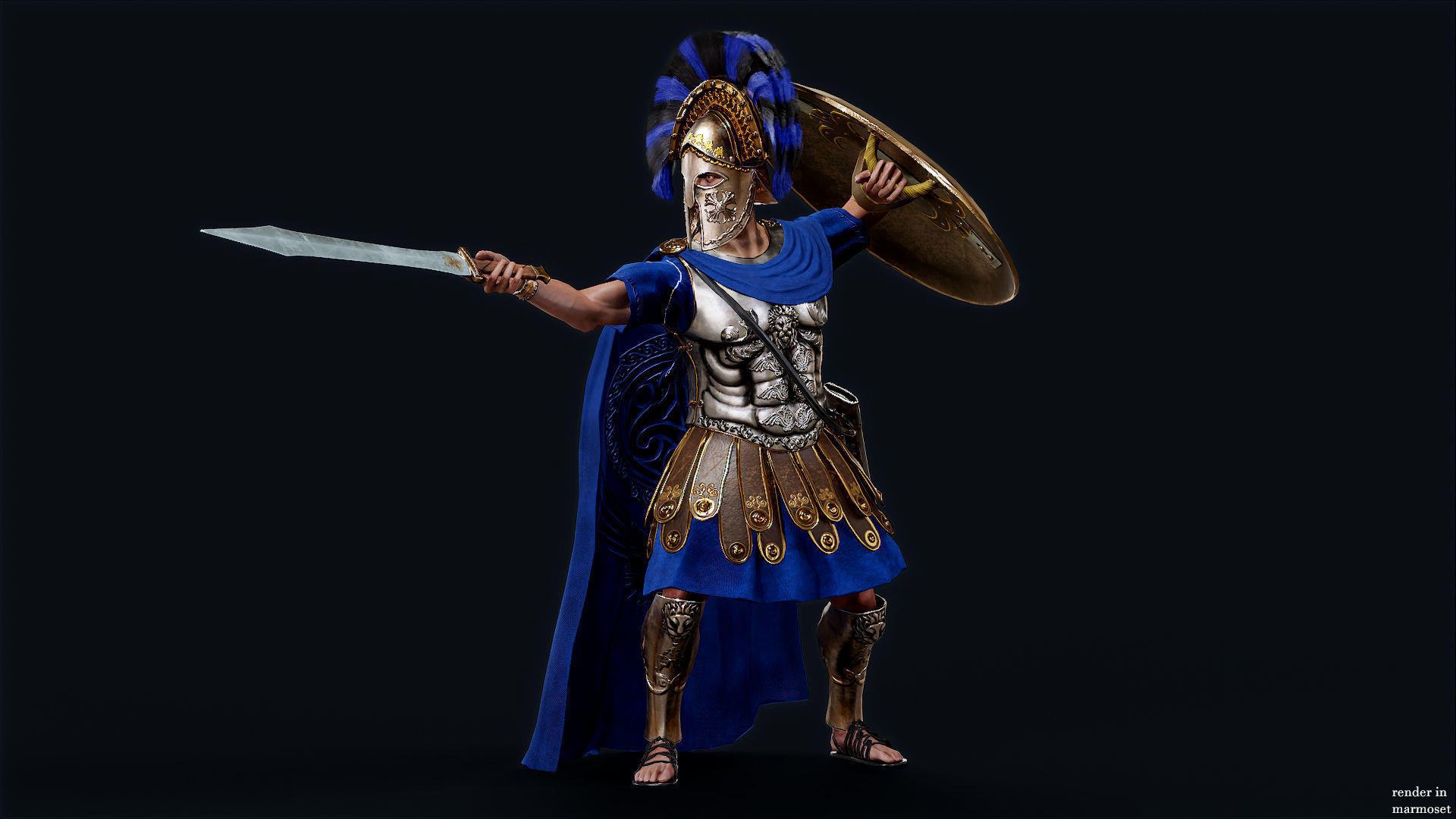 SPARTAN RGR3 Low-poly 3D model_3