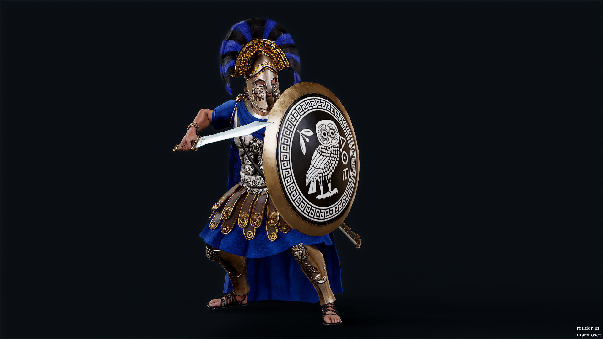 SPARTAN RGR3 Low-poly 3D model_7