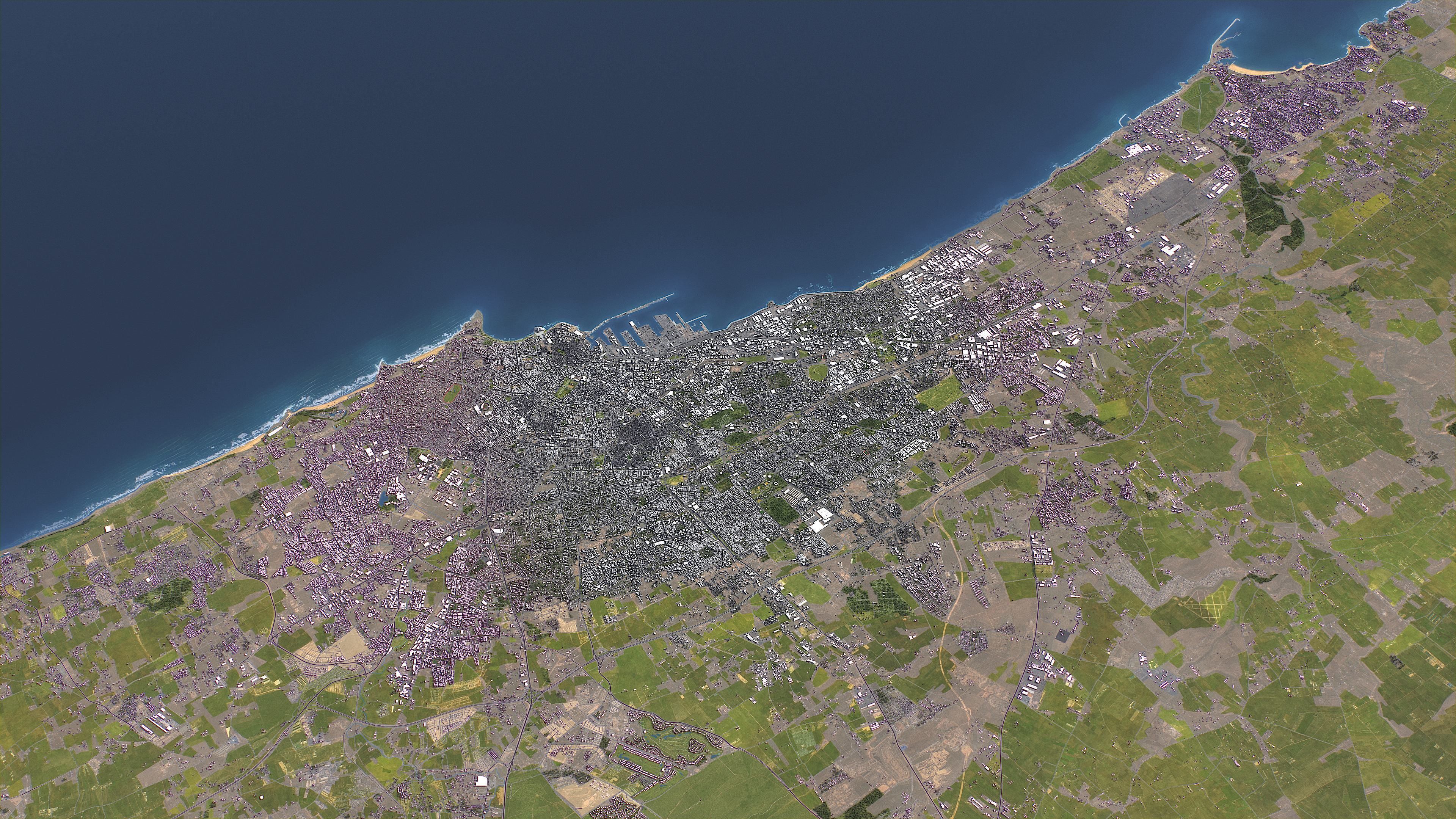 Casablanca - 3D City Topography Terrain 3D Model Collection_1