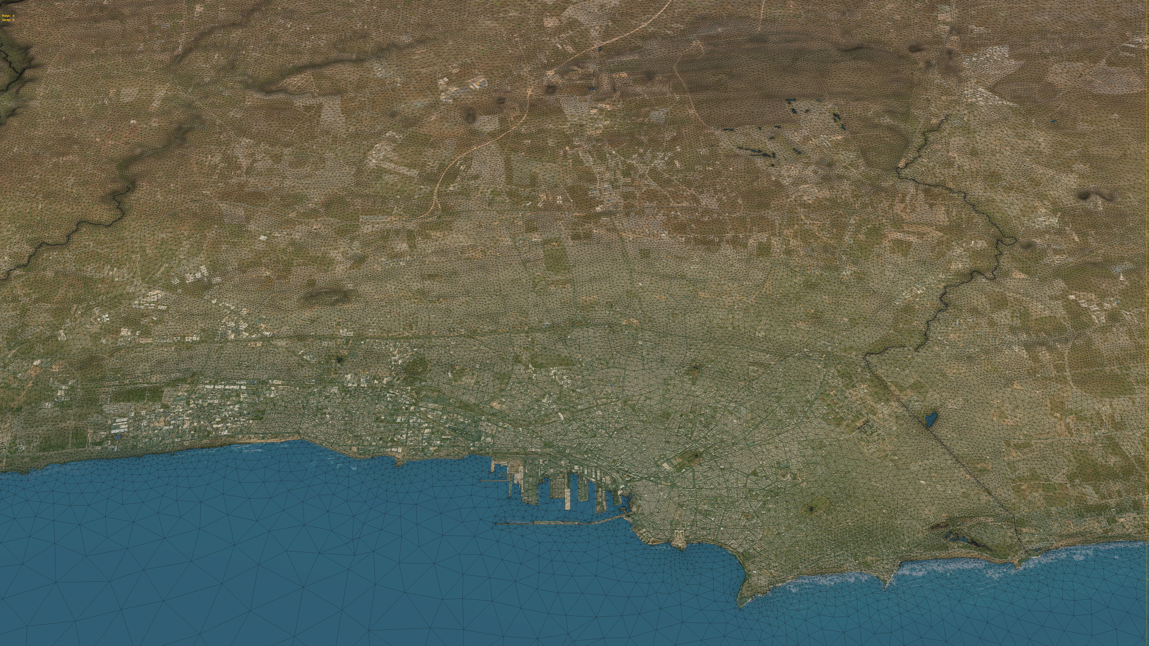 Casablanca - 3D City Topography Terrain 3D Model Collection_10