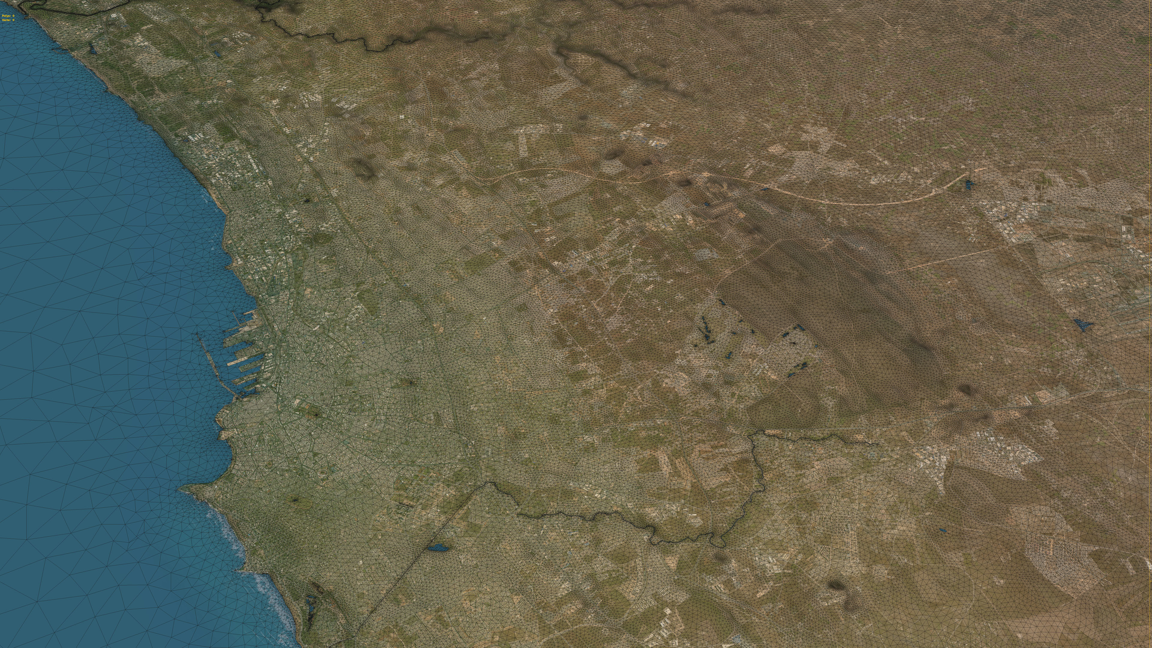 Casablanca - 3D City Topography Terrain 3D Model Collection_6