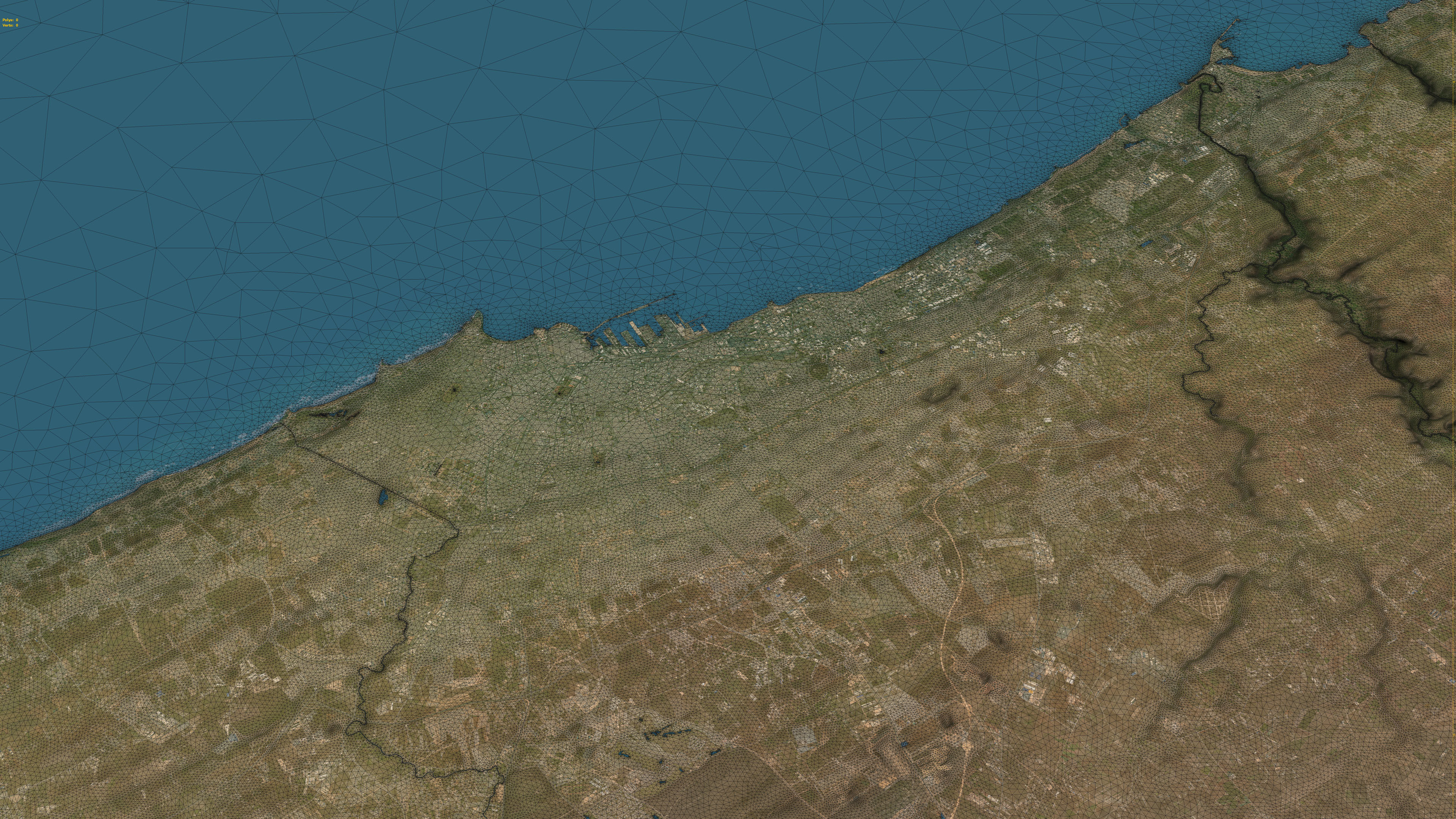Casablanca - 3D City Topography Terrain 3D Model Collection_2