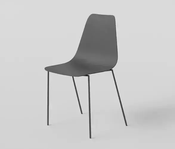 Sylvester chair- AR VR Low-poly 3D model