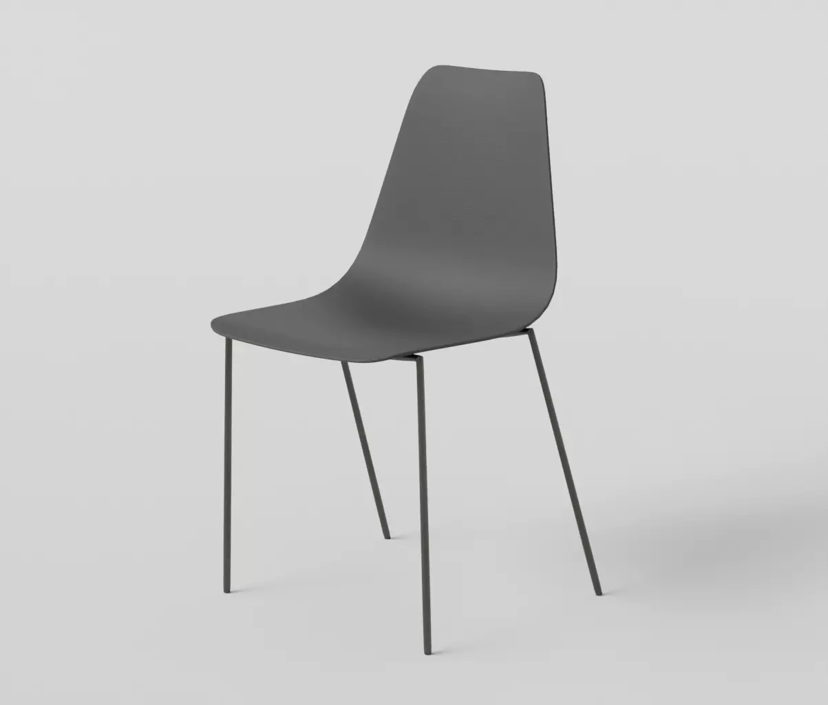Sylvester chair- AR VR Low-poly 3D model_0