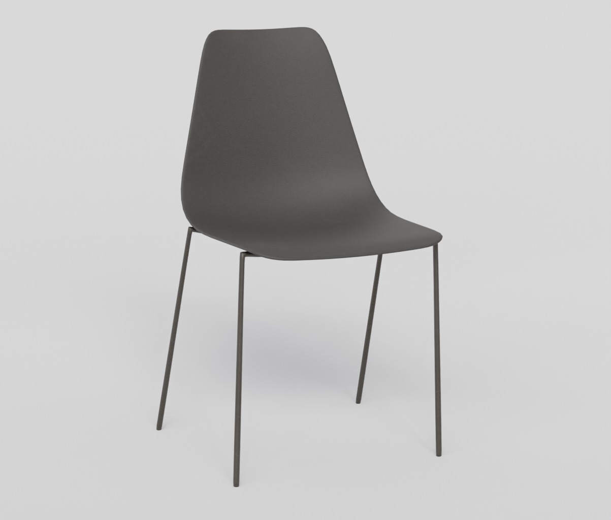 Sylvester chair- AR VR Low-poly 3D model_2