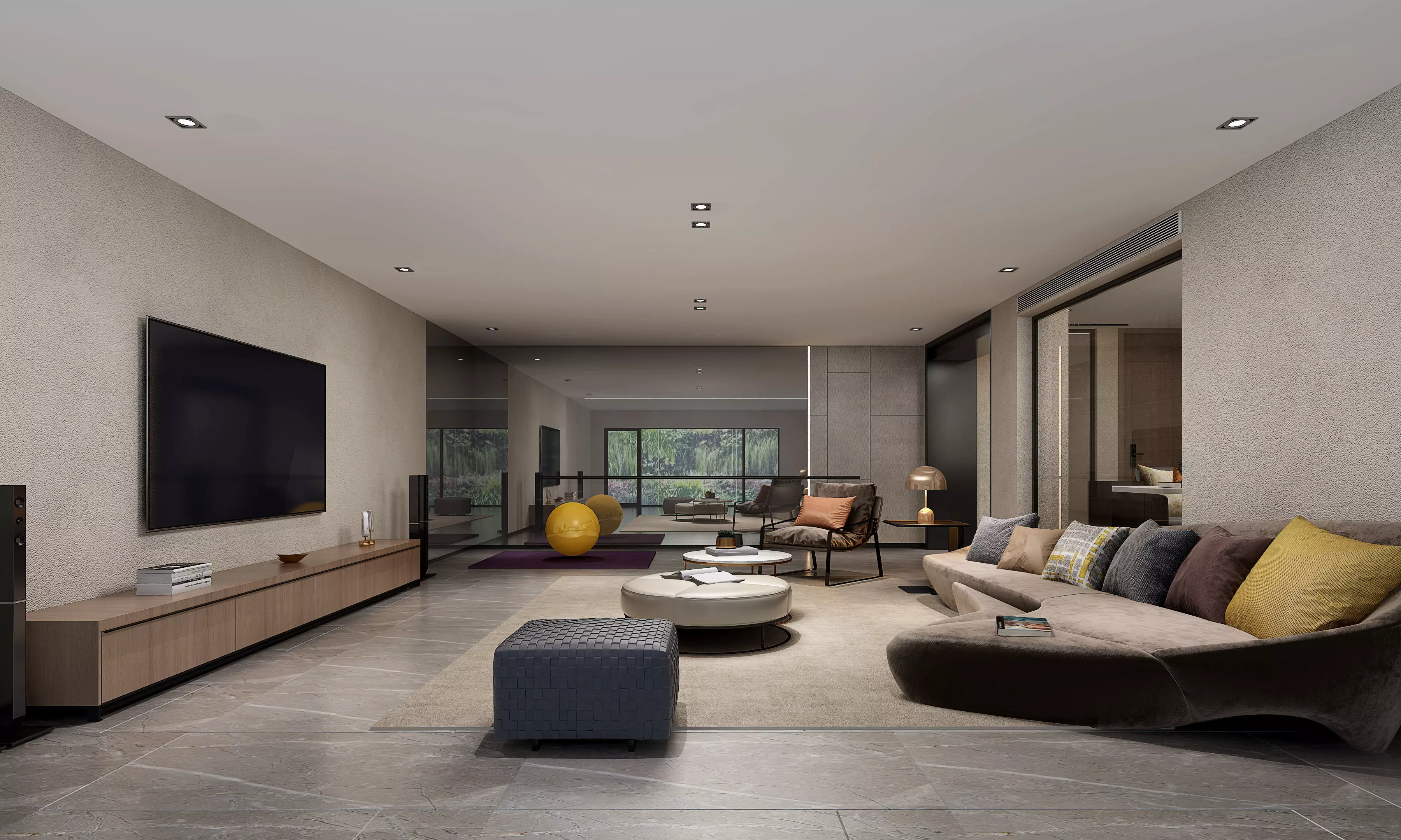 Modern apartment interior 3D model