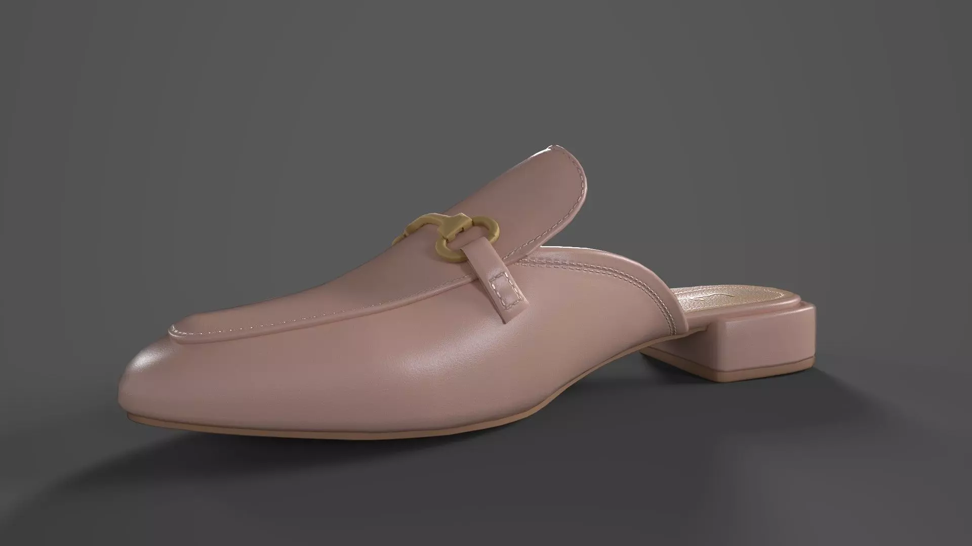 Ranae Slide On Loafers Low-poly 3D model_0