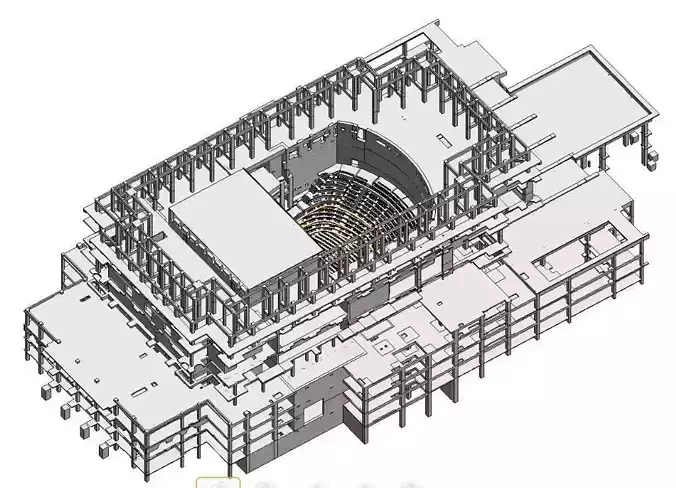 Opera Structural REVIT model 3D model 3D model