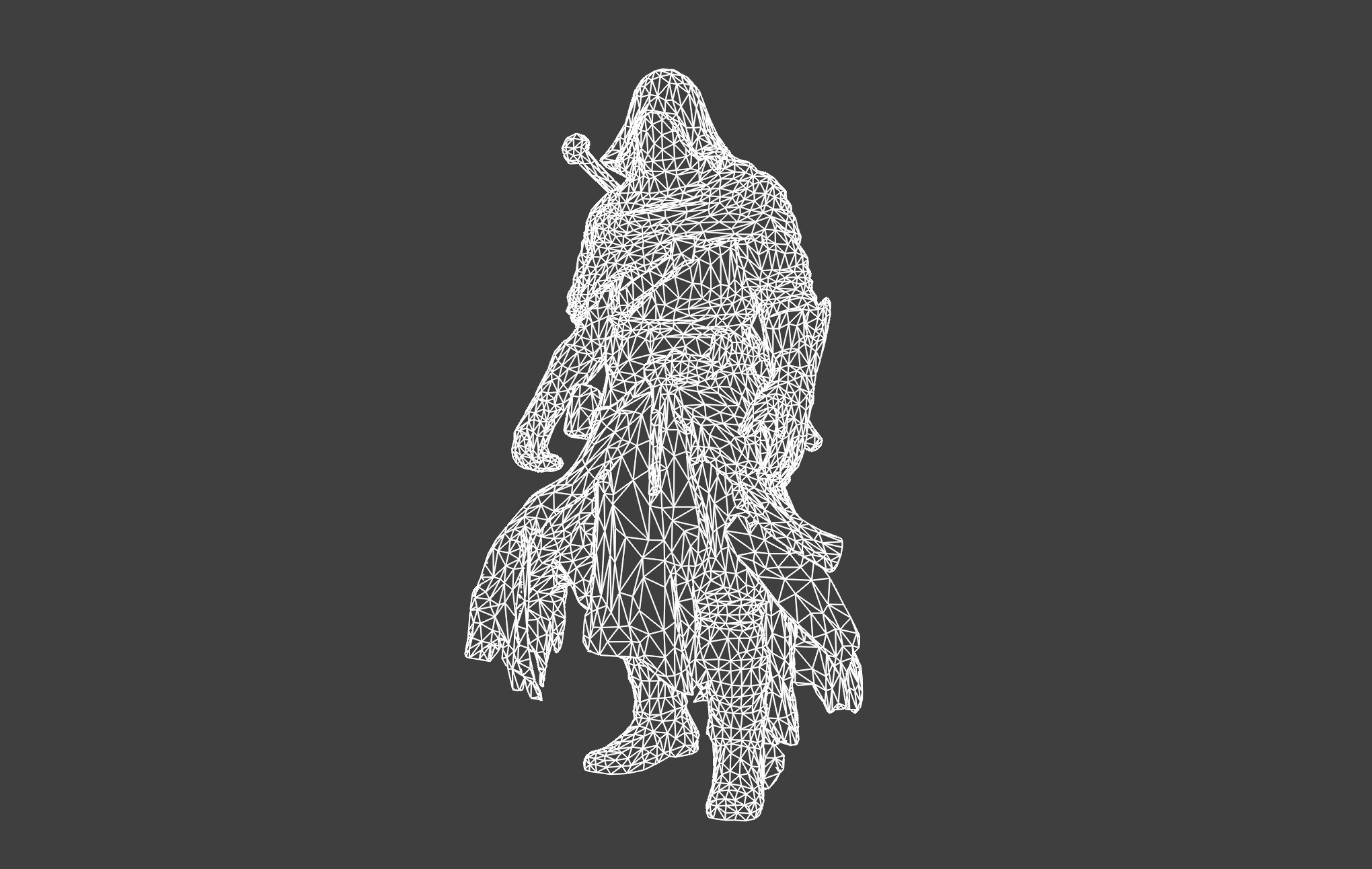 Shadow Assassin Character Model 3D model_5