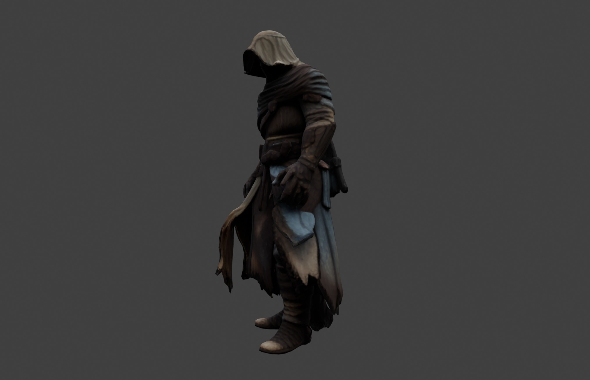 Shadow Assassin Character Model 3D model_1