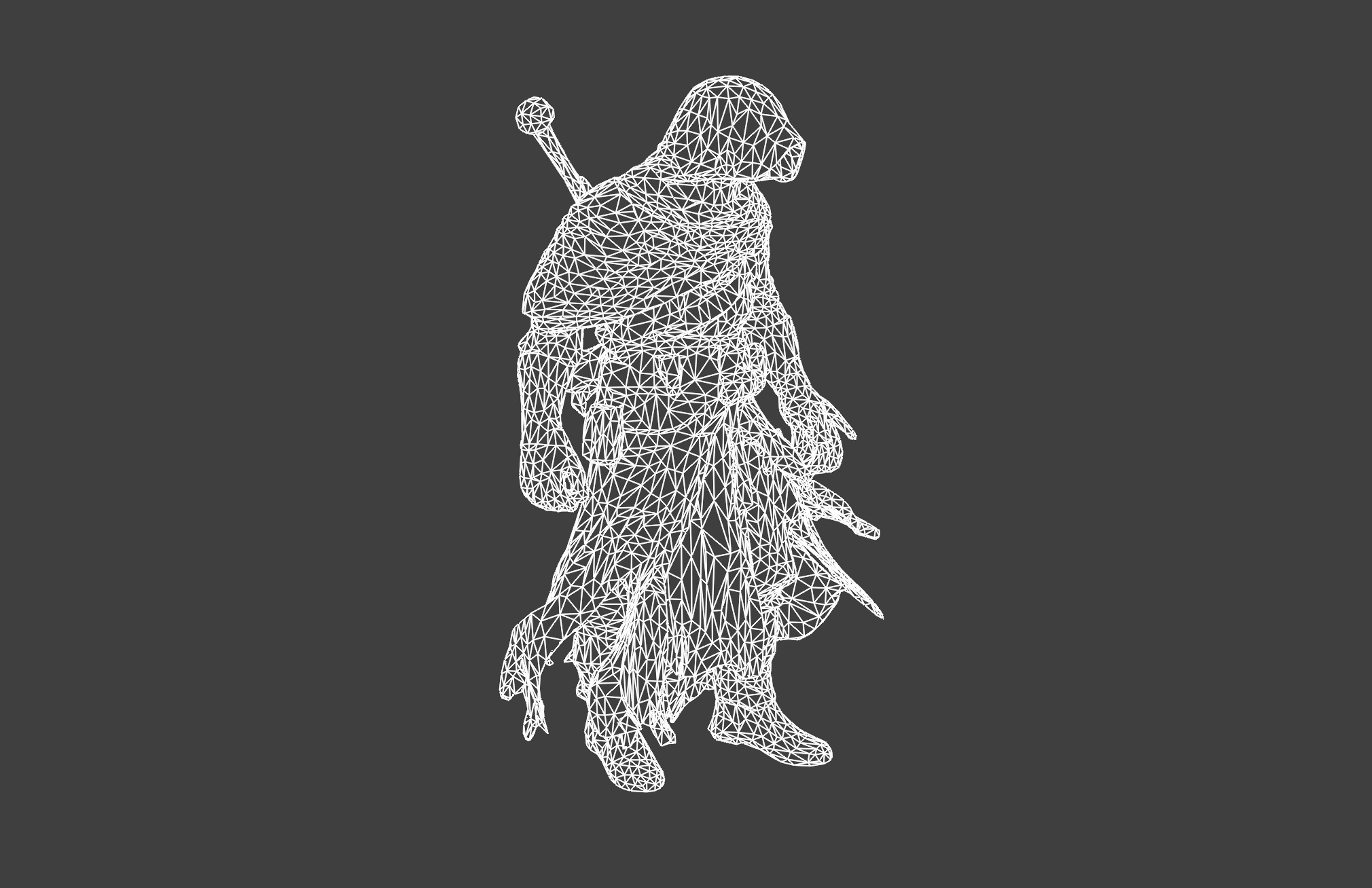 Shadow Assassin Character Model 3D model_8