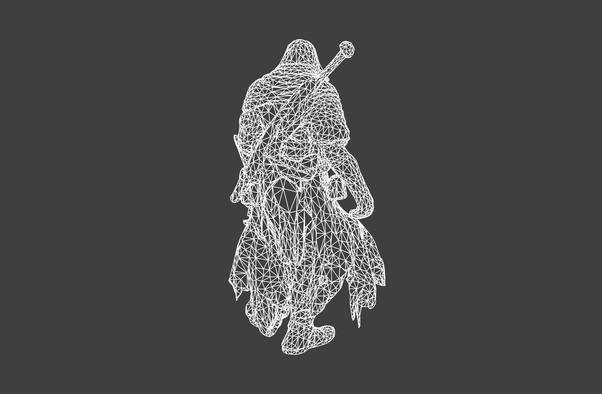 Shadow Assassin Character Model 3D model_7